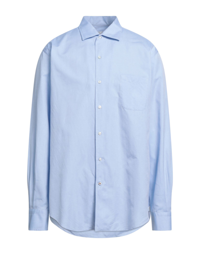 Loro Piana Cotton Oxford Shirt In Blue
