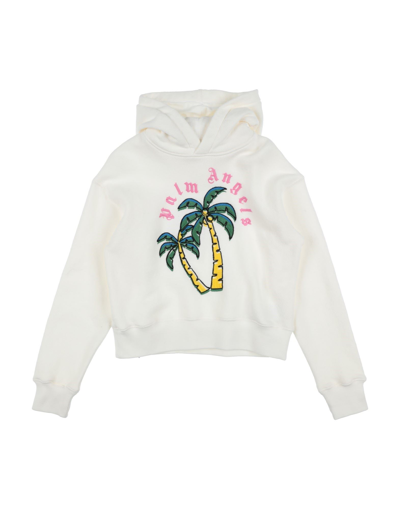 Palm Angels Kids' Sweatshirts In White