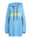Marni Oversize Hooded Sweatshirt Women In Blue