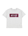 Msgm T-shirts In Grey