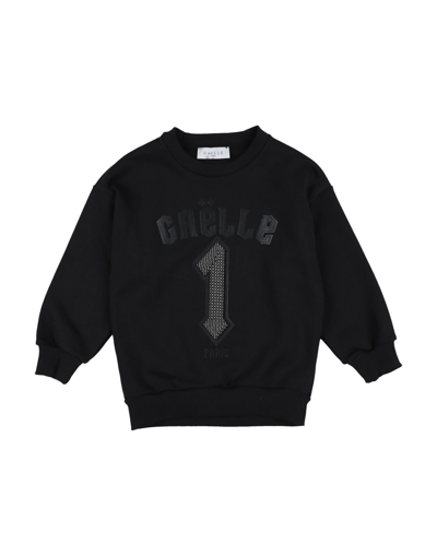Gaelle Paris Babies' Gaëlle Paris Toddler Boy Sweatshirt Black Size 4 Cotton, Polyester