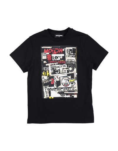 Dsquared2 Babies' T-shirts In Black