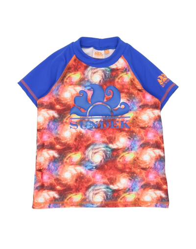 Sundek Kids' T-shirts In Blue