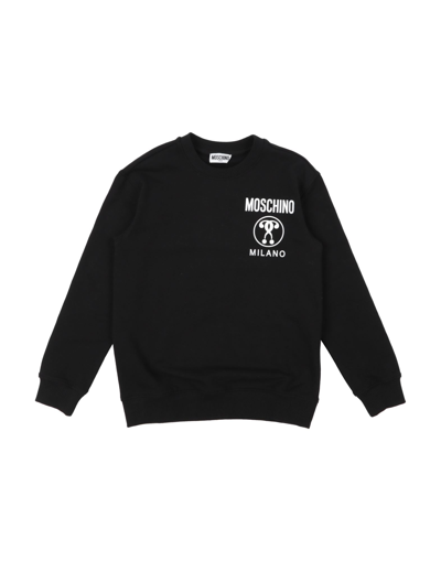 Moschino Teen Kids' Sweatshirts In Black