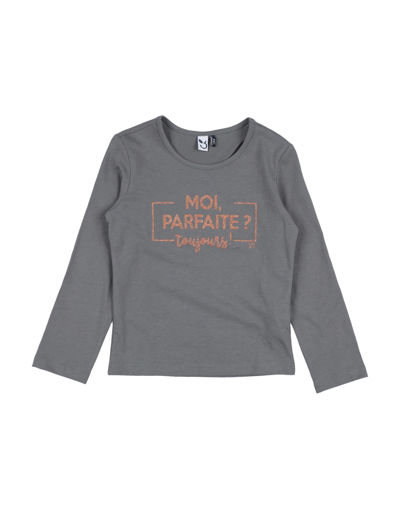 3 Pommes Kids' T-shirts In Grey