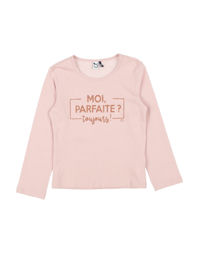 3 Pommes Kids' T-shirts In Pink
