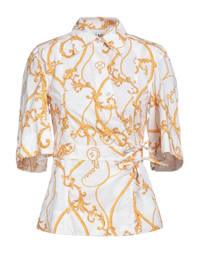 Ganni Shirts In White