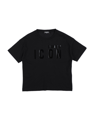 Dsquared2 Babies'  Toddler Girl T-shirt Black Size 6 Cotton, Silicone