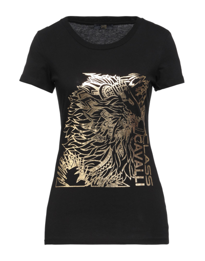 Cavalli Class T-shirts In Black