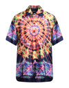 Dolce & Gabbana Kaleidoscope Print Short-sleeve Shirt In Purple
