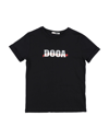 Dooa Kids'  Toddler Boy T-shirt Black Size 7 Cotton
