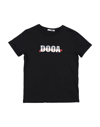 Dooa Toddler Boy T-shirt Black Size 7 Cotton In Black