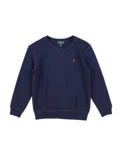 Ralph Lauren Kids' Embroidered Polo Pony Sweatshirt In Dark Blue
