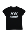 Daniele Alessandrini Kids' T-shirts In Black