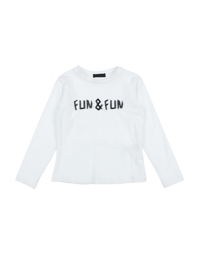 Fun & Fun Kids' T-shirts In White