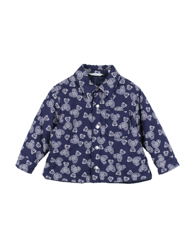 Palm Angels Kids' Shirts In Blue