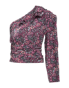 Isabel Marant Rafiki Stretch-silk Top In Purple