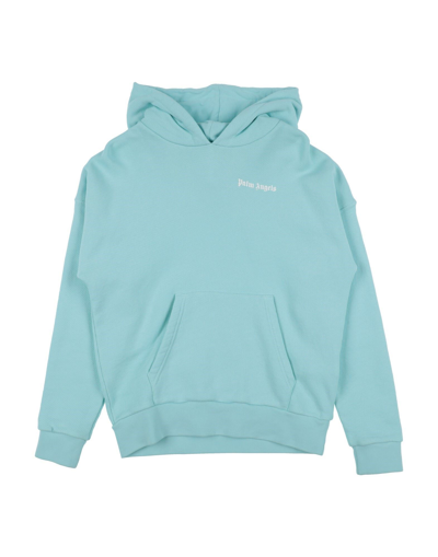 Palm Angels Kids' Sweatshirts In Blue