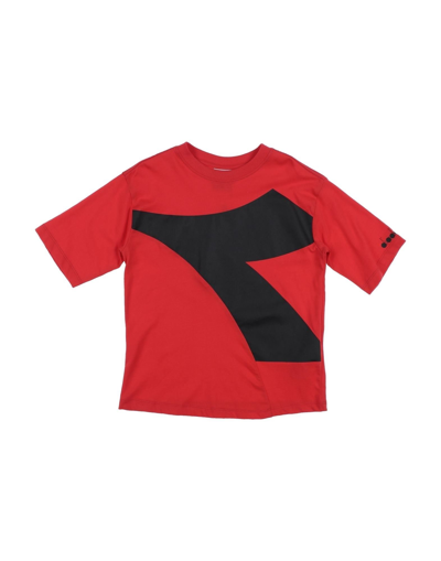Diadora Kids' T-shirts In Red