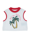 PALM ANGELS PALM ANGELS TODDLER GIRL T-SHIRT WHITE SIZE 4 COTTON