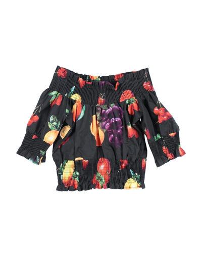 Msgm Babies'  Toddler Girl Top Black Size 4 Cotton