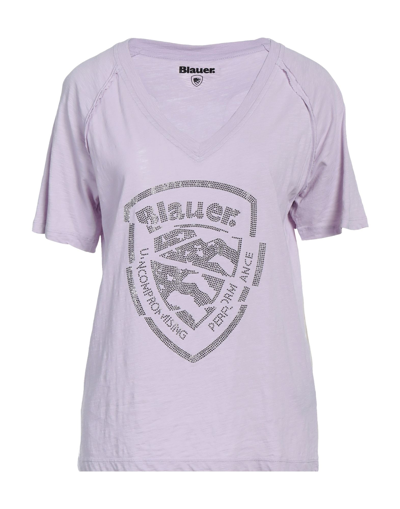 Blauer T-shirts In Lilac