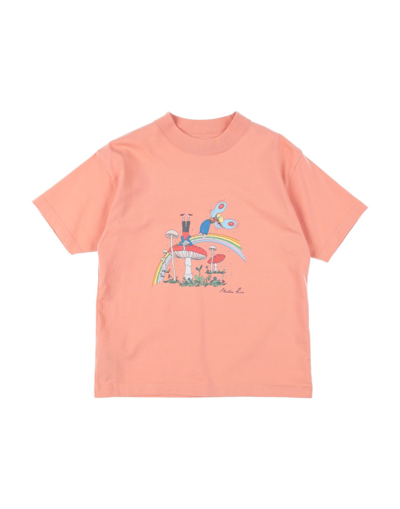Martine Rose Kids' T-shirts In Coral