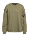 Ndegree21 Sweatshirts In Military Green