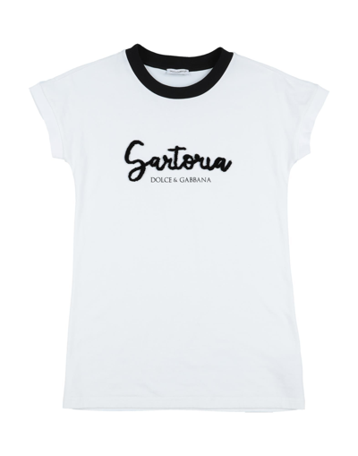 Dolce & Gabbana Babies' T-shirts In White