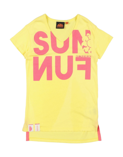 Sundek Kids' T-shirts In Yellow