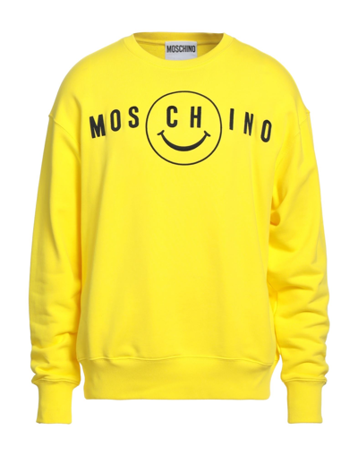 Moschino Sweatshirts In Yellow