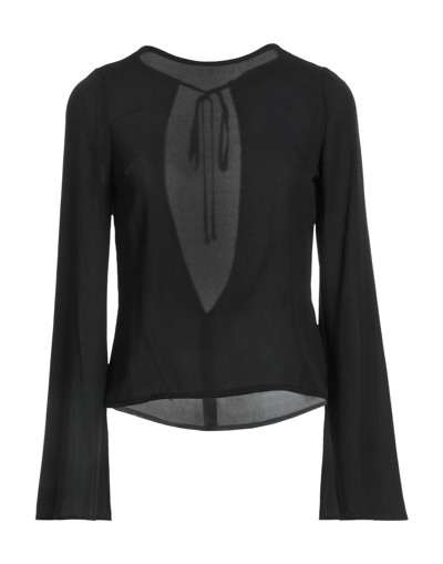 Frankie Morello Blouses In Black