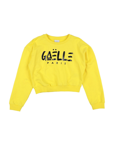 Gaelle Paris Kids' Sweatshirts In Yellow