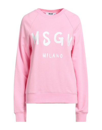 Msgm Sweatshirts In Pink
