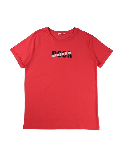 Dooa Kids' T-shirts In Red