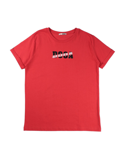 Dooa Babies' T-shirts In Red