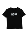 Dooa Kids' T-shirts In Black