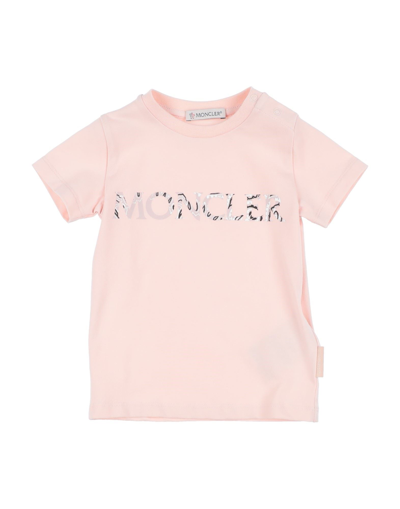 Moncler Kids' T-shirts In Pink