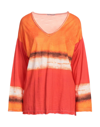 B.a. Printed Artworks T-shirts In Orange
