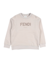 Fendi Kids' Sweatshirts In Beige