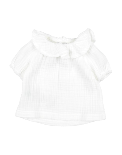 Le Petit Coco Kids' Blouses In White