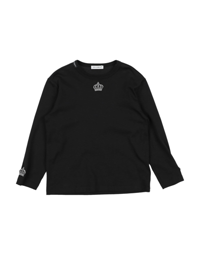 Dolce & Gabbana Babies' T-shirts In Black