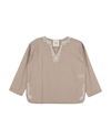 Douuod Babies' Blouses In Beige