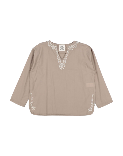 Douuod Kids' Blouses In Beige