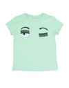 Chiara Ferragni Kids' T-shirts In Light Green