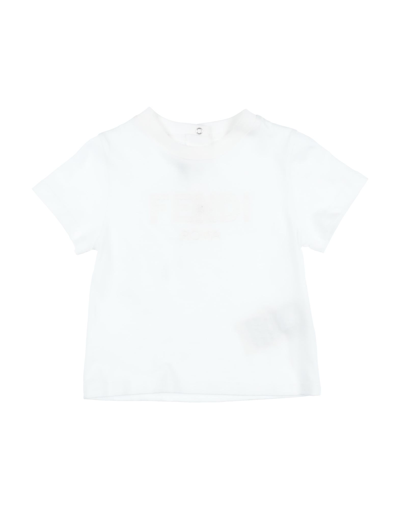 Fendi Kids' T-shirts In White