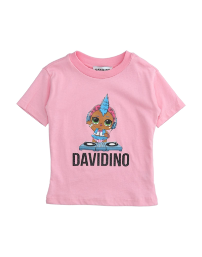 Davidino Kids' T-shirts In Pink
