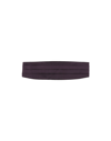 Zegna Man Belt Dark Purple Size Onesize Silk In Purple