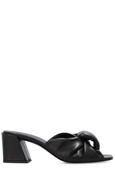Furla Heeled Bow-detail Sandals In Black