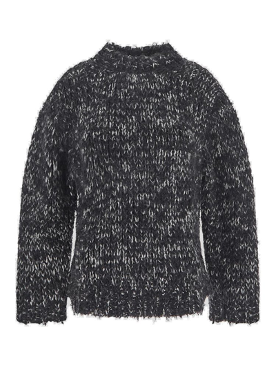 Dries Van Noten Roundneck Knitted Sweater In Multi